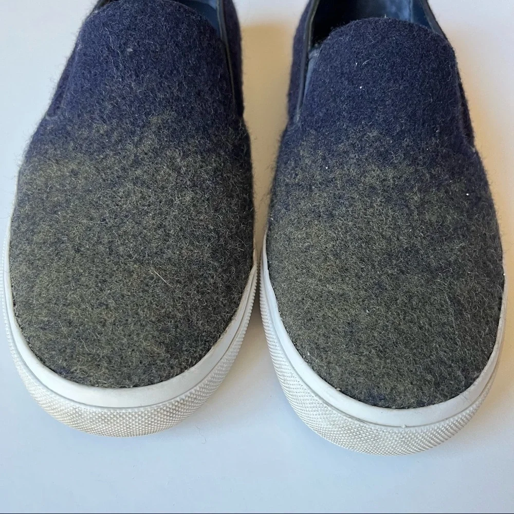 Tory Burch Stardust Ombré Leather Wool Sneakers
